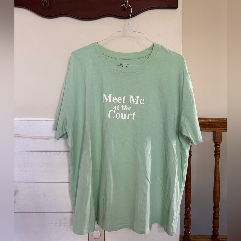 Mighty Fine Mint Green 'Meet Me at the Court' Tee